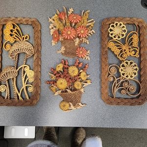 1970's Vintage Burwood Product Wall Hangings